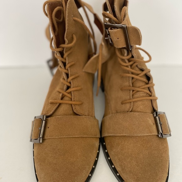 ASOS Arabelle lace-up buckle suede boots Size 5.5 - Picture 15 of 17